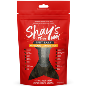 Shay's Way Split Tails Wild Sockeye Salmon Dog Treats