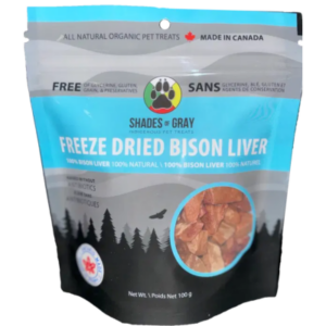 Shades of Gray Freeze Dried Bison Liver Pet Treats