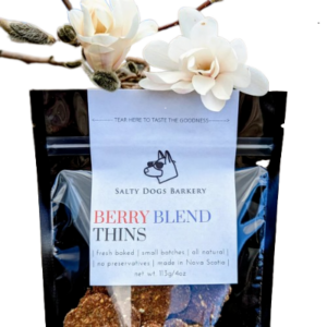 Salty Dogs Barkery Berry Blend Thins Vegan Dog Treats
