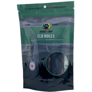 Shades of Gray Elk Rolls Dog Treats