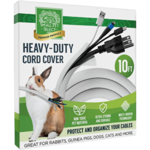 Small Pet Select 10 ft Heavy Duty Chew Proof Cord Cover White
